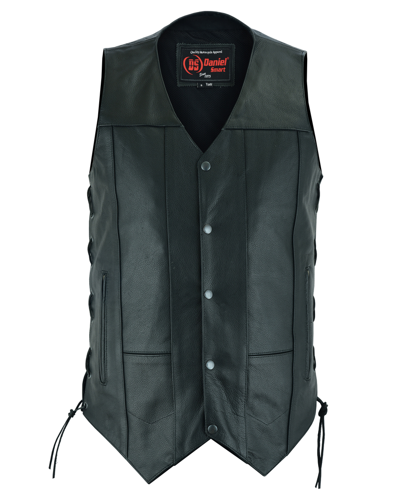DS144TALL Men's Ten Pocket Utility Vest - TALL | Men's Leather Vests