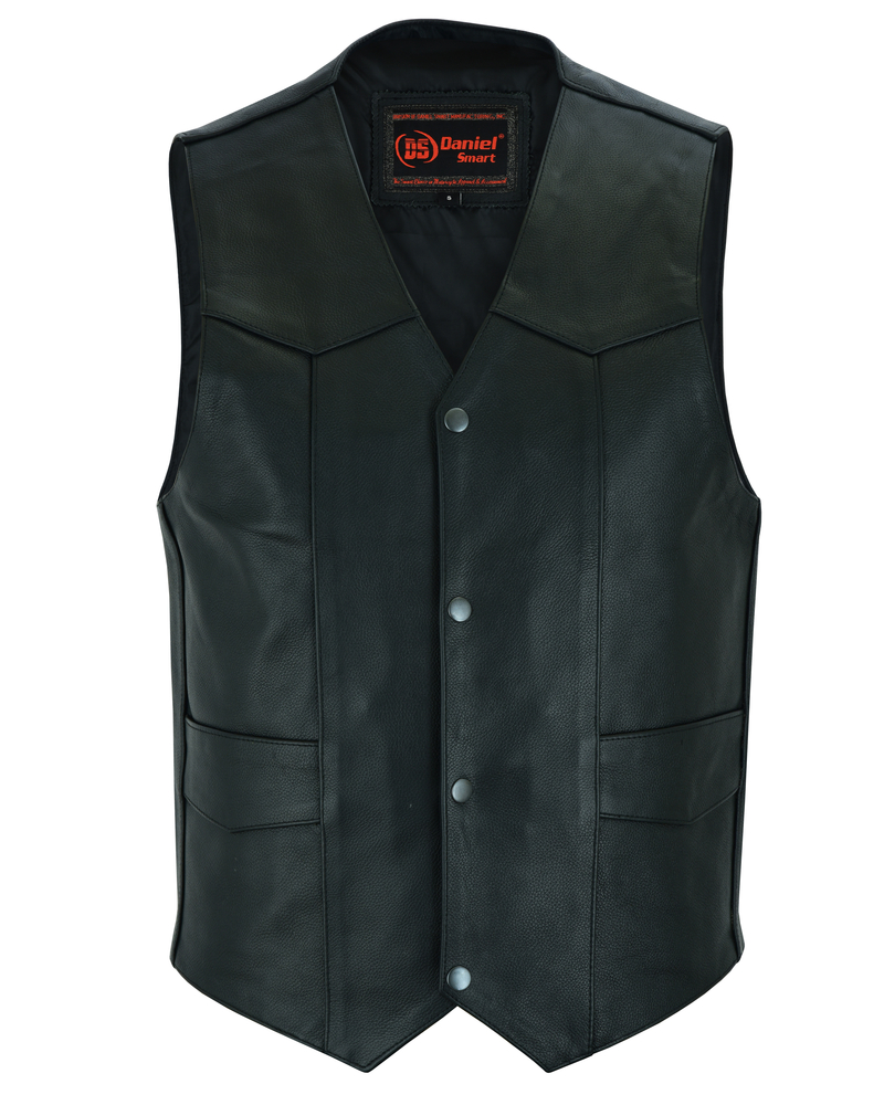 DS110 Traditional Single Back Panel Concealed Carry Vest | Men's ...