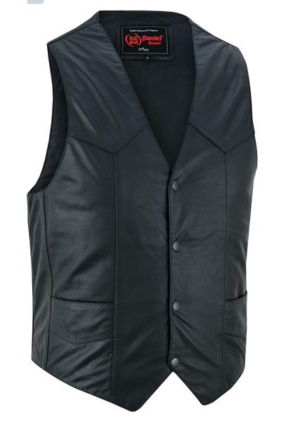 DS109 Men's Traditional Light Weight Vest | Men's Leather Vests