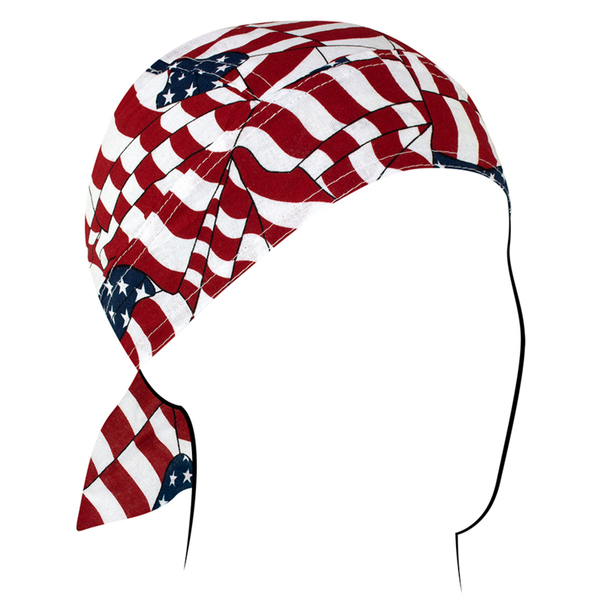 Z265 Flydanna®, Cotton, Wavy American Flag | Headwraps
