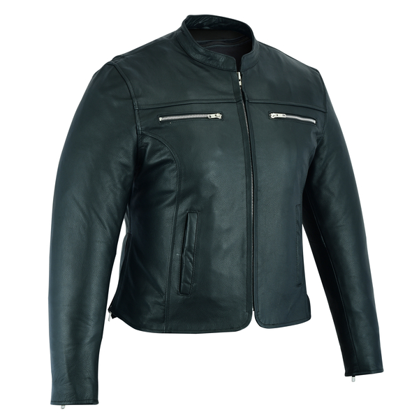 DS839 Women’s Full Cut Jacket /Jazzy look | Women's Leather Motorcycle Jackets