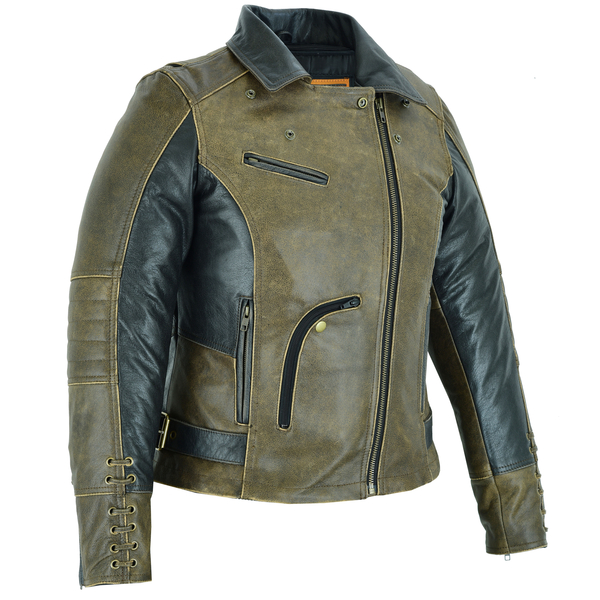 DS898 Must Ride - Two Tone | Women's Leather Motorcycle Jackets