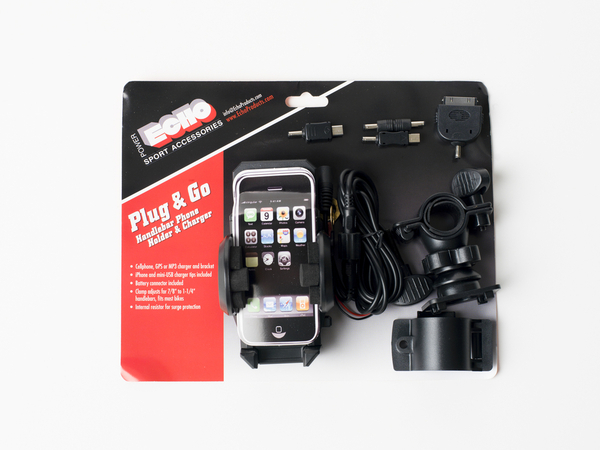 06-660 Plug & Go Handlebar Phone Holder and Charger | Motorcycle Mounts