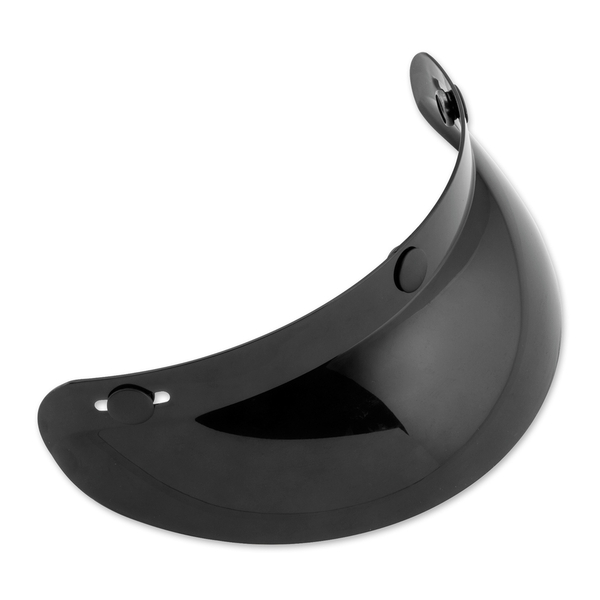 01-004 3-Snap Universal Standard Visor - Black | Helmet Accessories