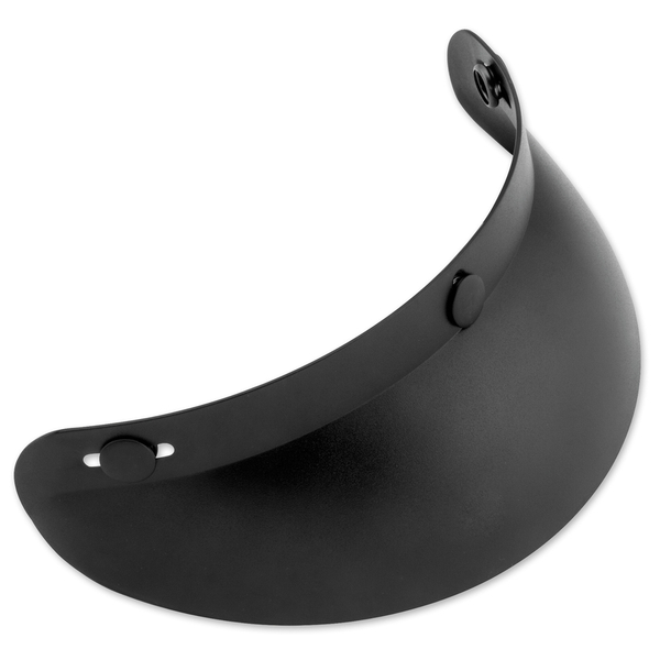 01-006 3-Snap Universal Standard Visor - Flat Black | Helmet Accessories