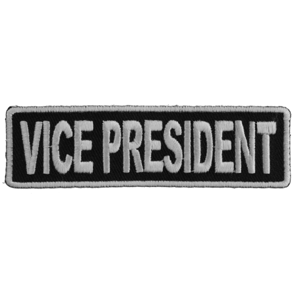 P3713 Vice President Patch 3.5 Inch White | Patches