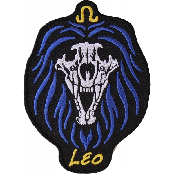 P5475 Leo Skull Zodiac Sign Patch | Patches