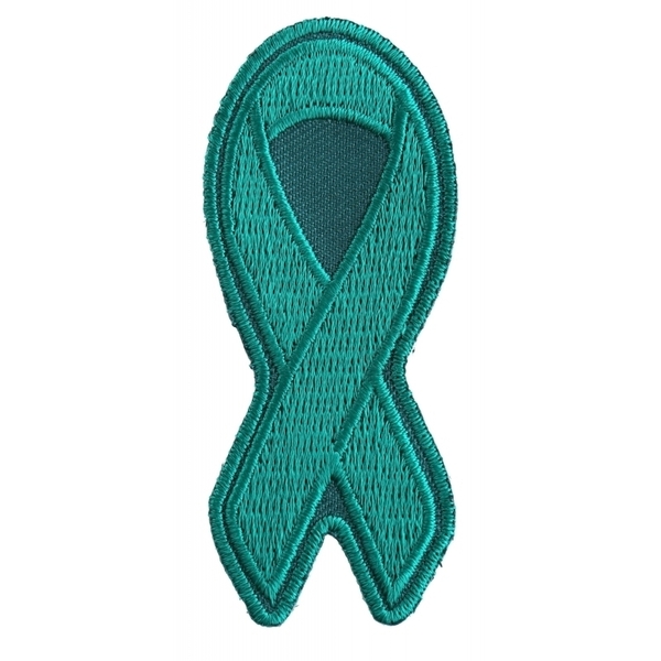 P3779 Teal PTSD Awareness Ribbon Patch | Patches