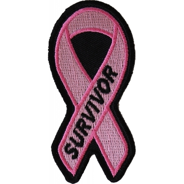 P4768 Breast Cancer Survivor Pink Ribbon Patch | Patches