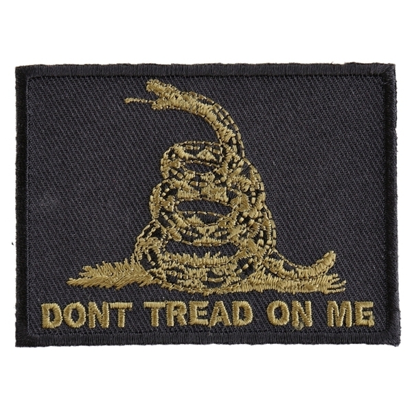 P3267 Green Black Gadsden Flag Don't Tread on Me Patch | Patches