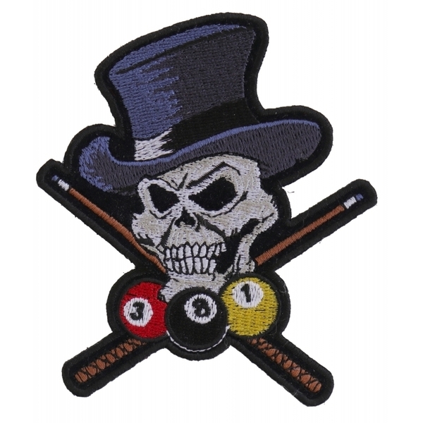 P6032 Pool Shark Skull Small Patch | Patches