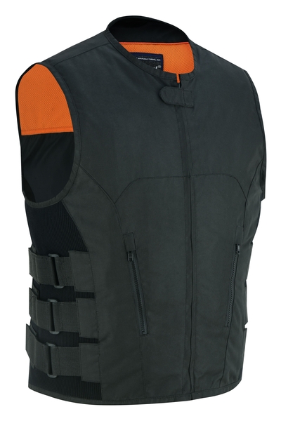 DS112BK Men's Textile Updated SWAT Team Style Vest | Men's Textile Vests