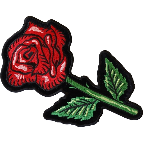 PL6565 Single Rose Large Back Patch | Patches