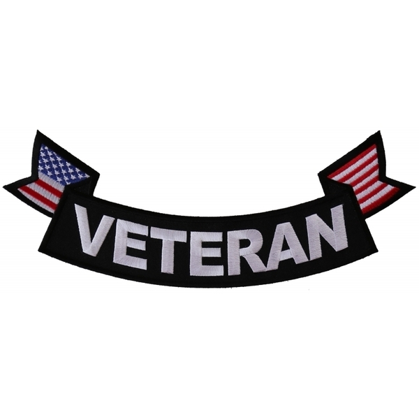PR1013 Veteran Bottom Rocker With Flags Patch | Patches