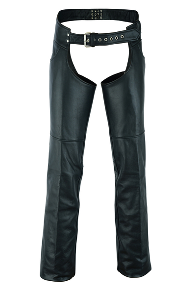 DS447TALL Tall Classic Leather Chaps with Jeans Pockets | Unisex Chaps & Pants