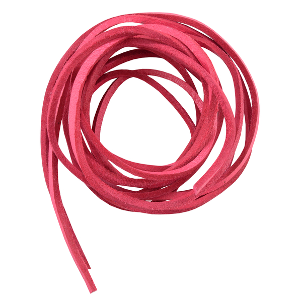 SLPINK 6' Feet Leather Laces - Hot Pink | Leather Laces