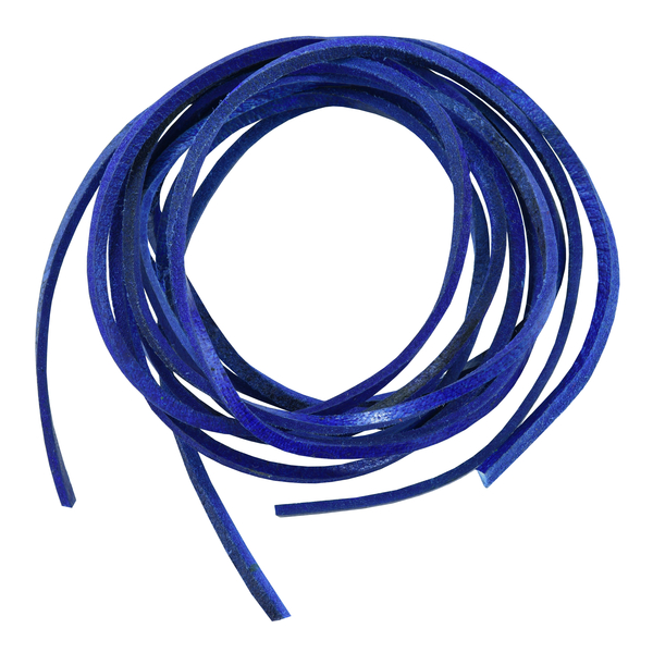 SLBLUE 6' Feet Leather Laces - Blue | Leather Laces