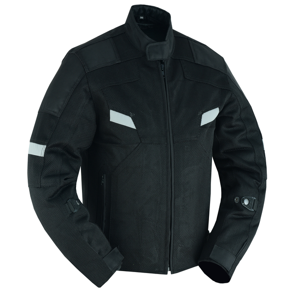 DS766 Men's Performance Mesh Jacket – Black | Mens Textile Motorcycle Jackets