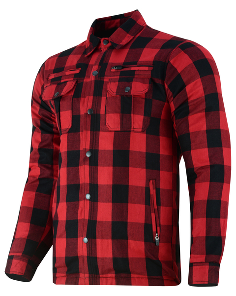 DS4671 Armored Flannel Shirt - Red | Flannels