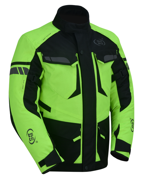 DS4616 Advance Touring Textile Motorcycle Jacket for Men – Hi-Vis | Mens Textile Motorcycle Jackets