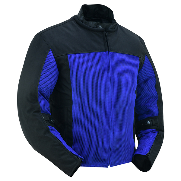 DS4641 Cross Wind - Blue | Mens Textile Motorcycle Jackets