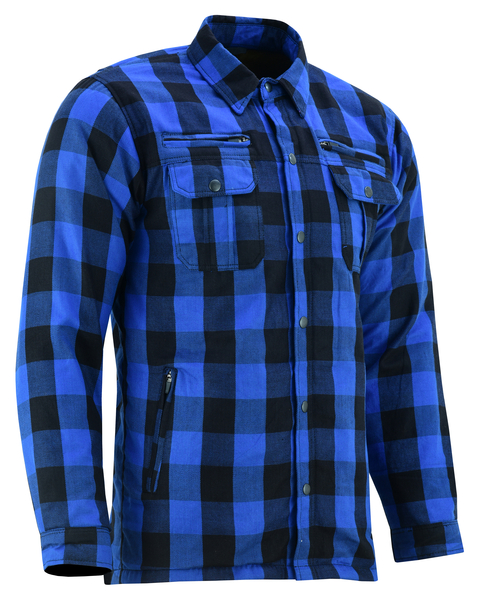 DS4674 Armored Flannel Shirt - Blue | Flannels