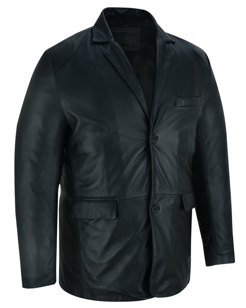 Retro Trim Men’s Sheep Skin Leather Blazer | Men's Leather Motorcycle Jackets