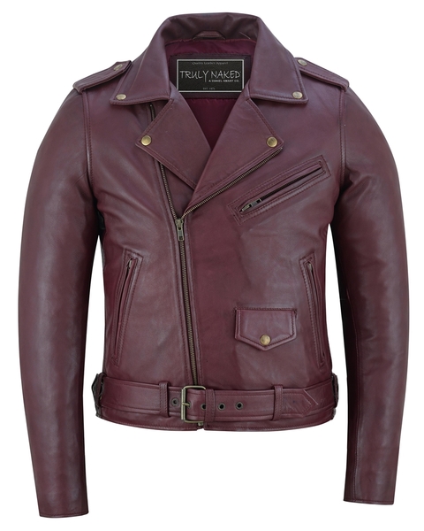Rose Glow Women's Oxblood Fashion Leather Jacket | Women's Leather Motorcycle Jackets