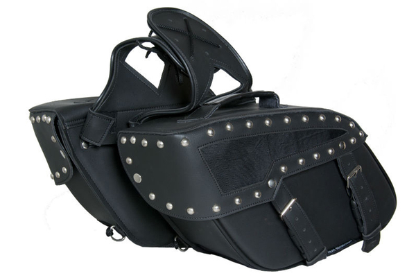 Wholesale Saddle Bags | DS313S Two Strap Saddle Bag w/ Studs