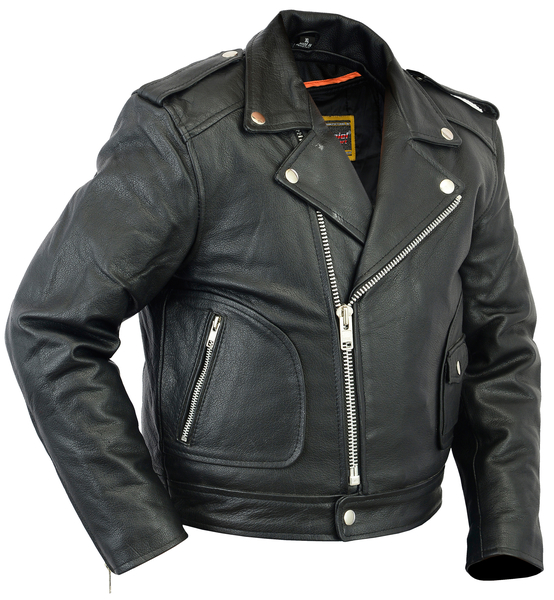 DS1722 Unisex Kid's M/C Style Jacket | Kid's Leather