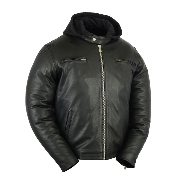 DS717 Men's Sporty Cruiser Jacket | Men's Leather Motorcycle Jackets