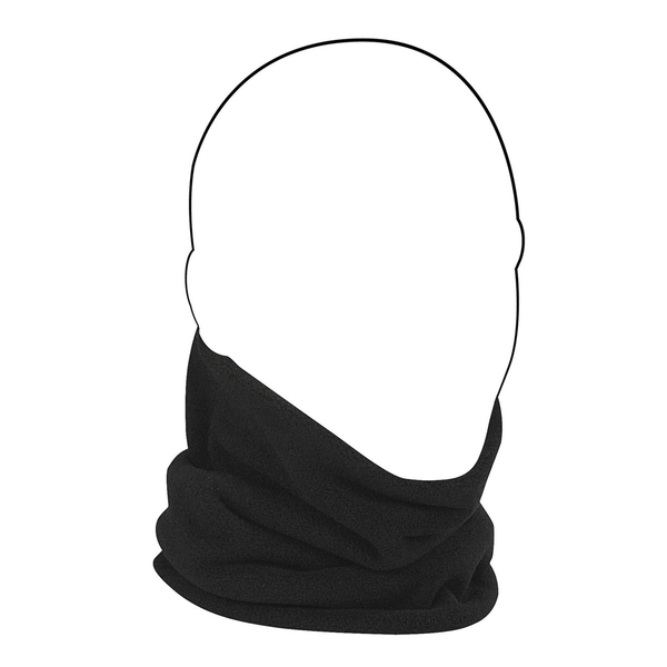 WFMFN114 ZAN® Neck Gaiter- Microfleece- Black | Head/Neck/Sleeve Gear