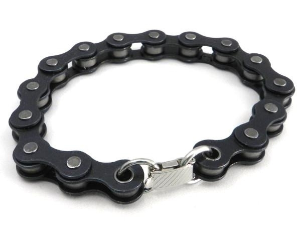 A321B Bike Chain Bracelet- Black | Bracelets