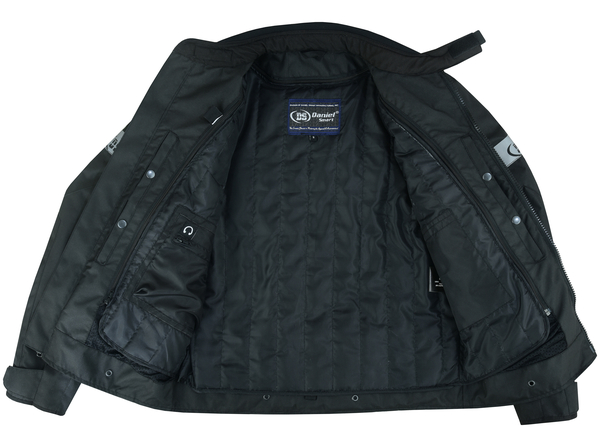 DS4610 Flight Wings - Black Textile Motorcycle Jacket for Men | Mens ...
