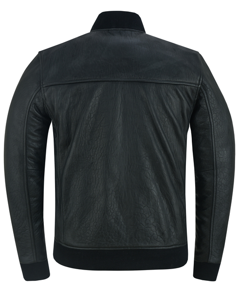Stalwart Mens Fashion Leather Bomber Jacket | Men's Leather Motorcycle ...