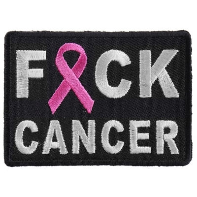 P4314 FCK Cancer Pink Ribbon Patch