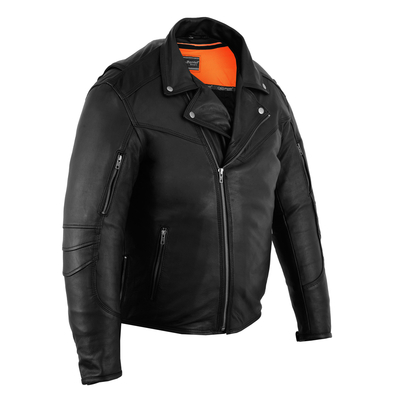 DS794 Men's Modern Longer Beltless Biker Jacket
